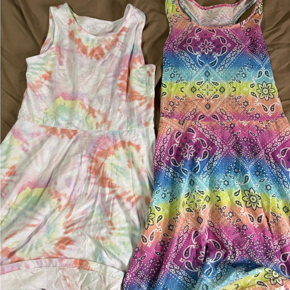 The Children's Place Tie-Dye and Rainbow Dresses